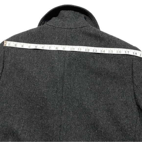 Vintage LAUREN Ralph Lauren Green Label Cropped Wool Pea Coat Jacket Size 14 - Picture 10 of 13